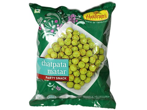 Haldiram's Chatpata Matar Namkeen - Spicy Fried Green Peas, Teatime/Evening Snack, 40 g
