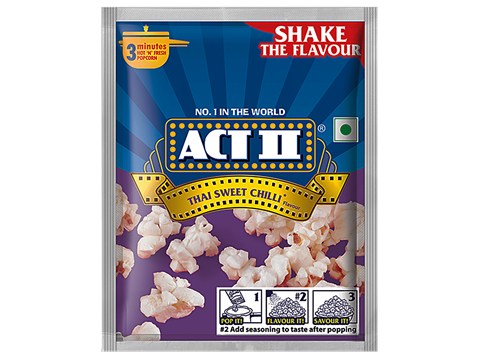 ACT II Instant Popcorn - Thai Sweet Chilli Flavour, Snacks, 59 g