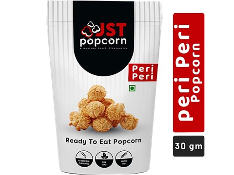 JST Popcorn Gourmet Popcorn - Peri Peri, Ready To Eat, Gluten Free, Healthy Snack, 30 g