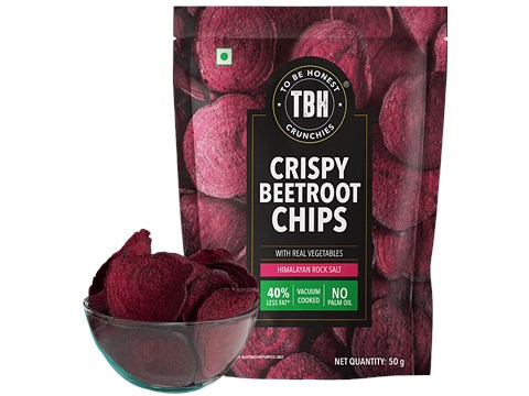 To Be Honest Crispy Beetroot With Himalayan Rock Salt, 50 g