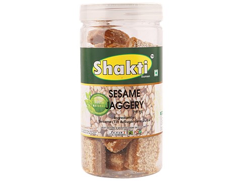 Shakti Sesame Jaggery - Natural & Pure, Improves Digestion, 500 g
