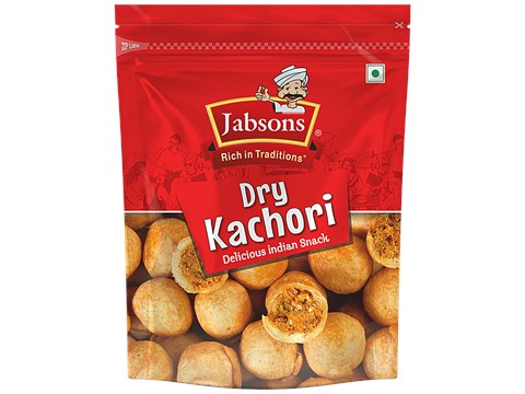 Jabsons Dry Kachori - Delicious Indian Snack, Protein Rich, Traditional Flavour, 160 g