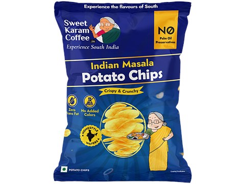 Sweet Karam Coffee Indian Masala Potato Chips, 60 g