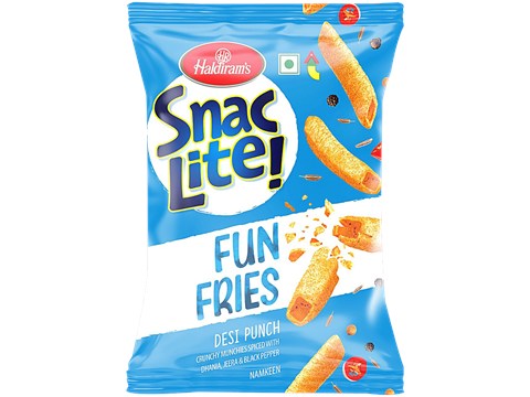 Haldiram's Snac Lite! Desi Punch Fun Fries, 90 g