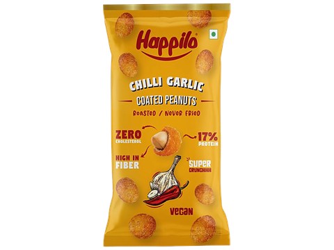Happilo Chilli Garlic Coated Peanuts, 25 g