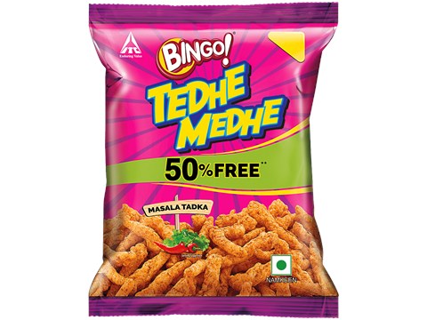 Bingo! Tedhe Medhe Masala Tadka, 38 g