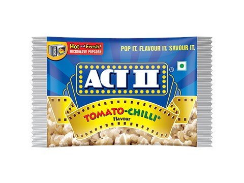 ACT II Tomato Chilli Flavour Microwave Popcorn, 106 g