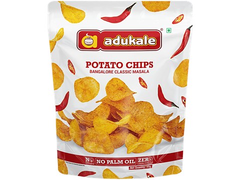 Adukale Bangalore Classic Masala Potato Chips, 60 g