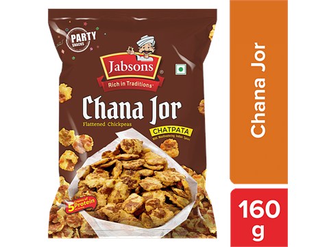 Jabsons Roasted Chana Jor Namkeen, 160 g
