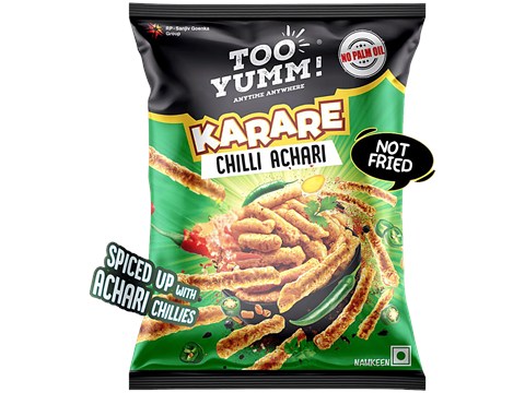Too Yumm! Karare Chilli Achari Flavoured Crisps, 71.5 g