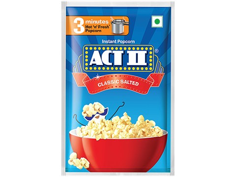 ACT II Classic Salted Instant Popcorn, 40 g