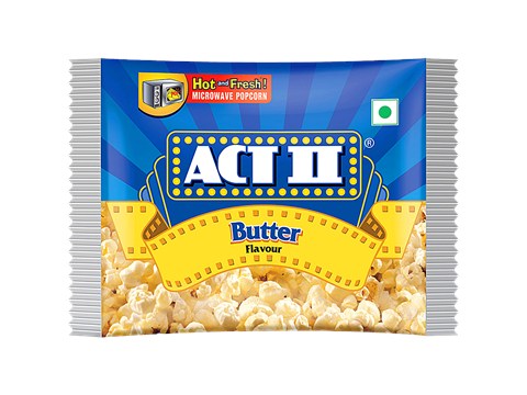 ACT II Butter Flavour Microwave Popcorn - Small Pack, 99 g