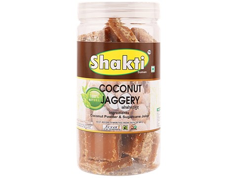 Shakti Coconut Jaggery - Natural & Pure, Improves Digestion, 500 g