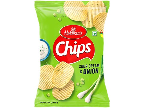 Haldiram's Sour Cream & Onion Potato Chips, 89 g
