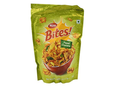 Real Namkeen Bites - Papad Chawana, 400 g