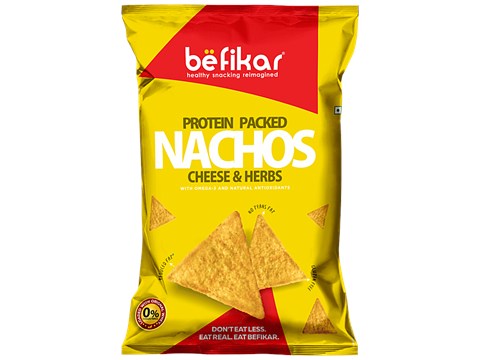 Befikar Protein Packed Nachos - Cheese & Herbs, 60 g