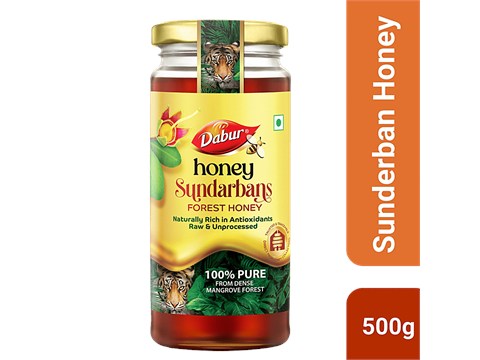 Dabur Honey Sundeabans Forest Honey - Pure, Raw & Unprocessed, Rich In Antioxidants, 500 g