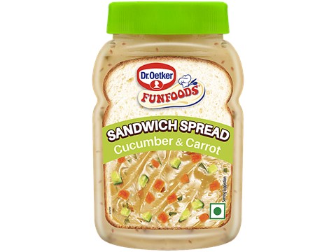 Dr.Oetker FunFoods Veg Cucumber & Carrot Sandwich Spread, 225 g