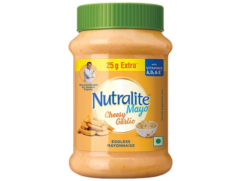 Nutralite Cheesy Garlic Eggless Mayonnaise - With Vitamin A, D2 & E, 275 g