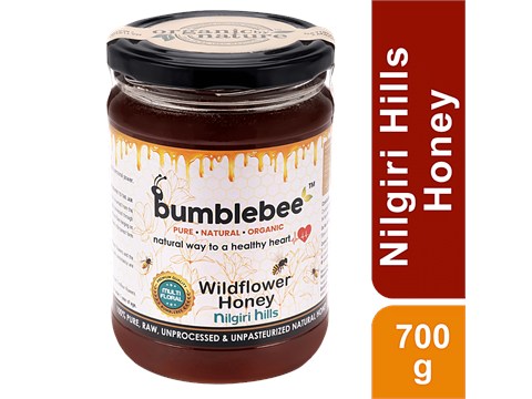 BUMBLEBEE Wild Flower Honey From Nilgiris Hills, 700 g