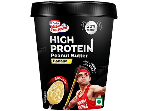 Dr.Oetker FunFoods Banana High Protein Peanut Butter - Smooth, 500 g