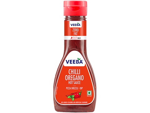 Veeba Chilli Oregano Hot Sauce, 350 g