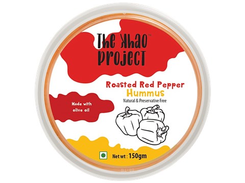 The Khao Project Roasted Red Pepper Hummus, 150 g