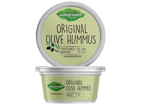 Wingreens Farms Original Olive Hummus Dip & Spread, 150 g