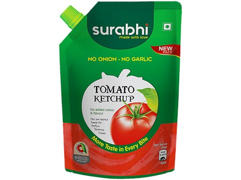 Surabhi Tomato Ketchup With No Onion No Garlic, 400 g