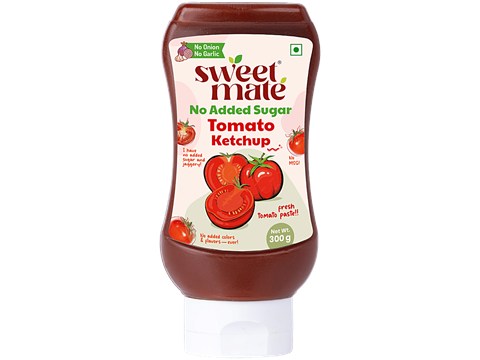 Sweetmate No Garlic Onion Tomato Ketchup, 300 g