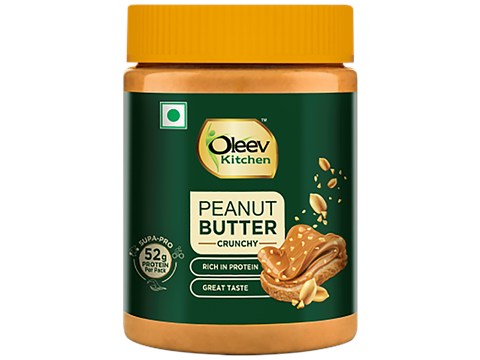 Oleev Kitchen Peanut Butter Crunchy - Rich In Protein, 200 g