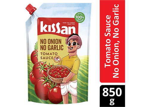 Kissan No Onion No Garlic Tomato Sauce, 850 g