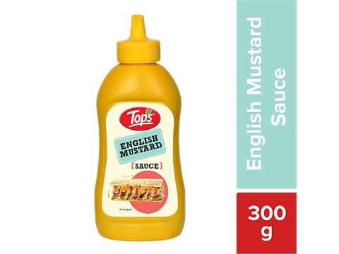 Tops English Mustard Sauce - Thick & Flavourful, 300 g