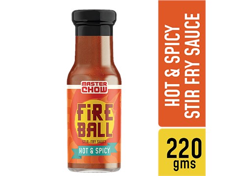 MasterChow Fireball Stir Fry Sauce - Hot & Spicy, All Natural, Rich Flavour, Taste, 220 g