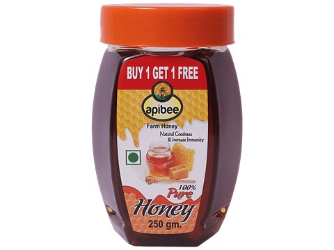 Apibee Farm Honey - Pure, Natural Goodness & Improved Immunity, 250 g