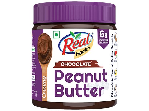 Real Health Chocolate Peanut Butter - Creamy, 350 g