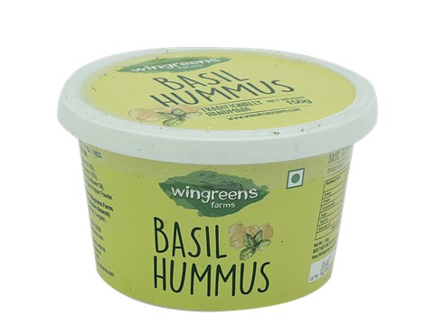 Wingreens Farms Basil Hummus Dip & Spread, 150 g