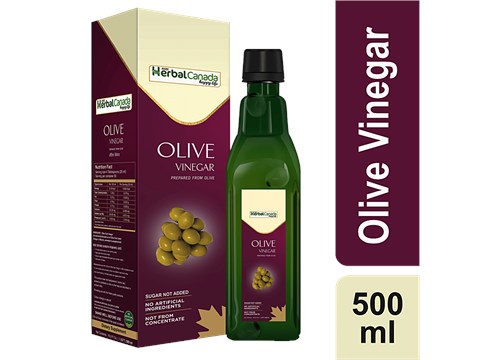 Herbal Canada Olive Vinegar - Sugar Not Added, Great For Heart, Bone Health, 500 ml
