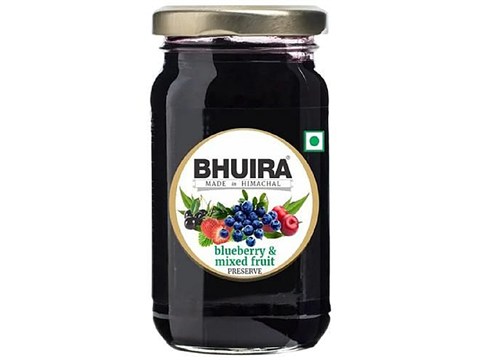 BHUIRA  Blueberry & Mixed Fruit Preserve - No Added Preservatives & Artificial Colours, 240 g