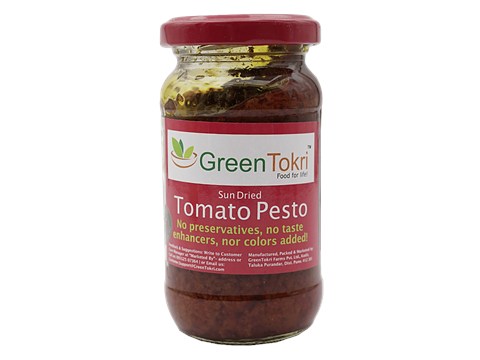 GreenTokri Sun Dried Tomato Pesto, 180 g