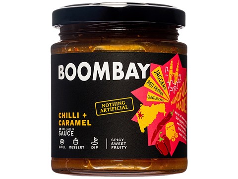 Boombay Chilli + Caramel Sauce - Spicy, Sweet & Fruity, 190 g