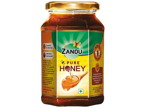 Zandu Pure Honey, No Added Sugar, 500 g