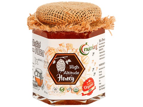 Nutriorg Certified Organic High Altitude Honey, 250 g