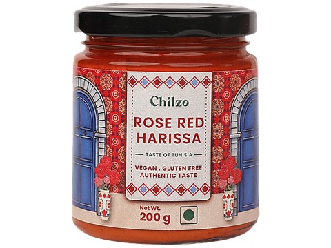 Chilzo Rose Harissa - Authentic Taste, Gluten Free, 200 g