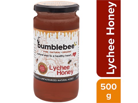 BUMBLEBEE Lychee Honey - Mono Floral Premium Quality, 500 g