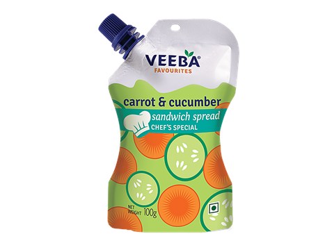 Veeba Carrot & Cucumber Sandwich Spread Chefs Special, 100 g