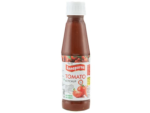 Annapurna Tomato Ketchup - No Onion & Garlic, Rich & Thick In Consistency, 200 g