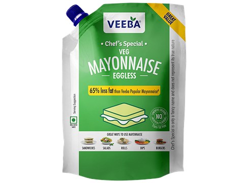 Veeba Eggless Veg Mayonnaise, 875 g