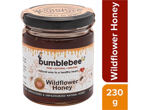 BUMBLEBEE Wildflower Honey, 230 g