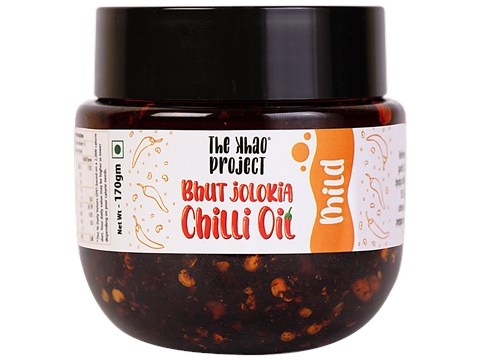 The Khao Project Bhut Jolokia Chilli Oil - Mild, 170 g